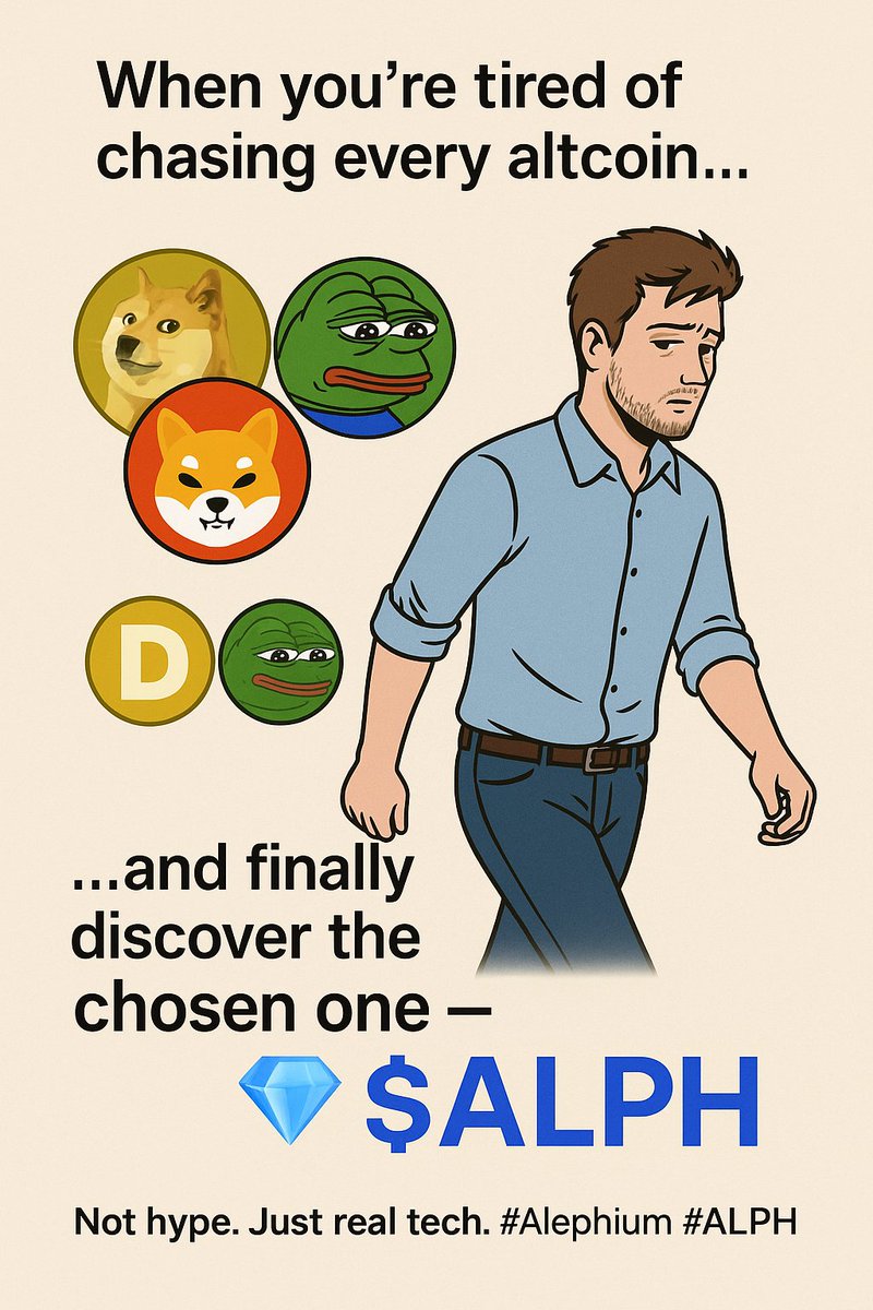 Sellamuthu69628's tweet image. When you’re tired of chasing every altcoin…
…and finally discover the chosen one 💎 — $ALPH #Alephium
Not hype. Just real tech. ⚙️