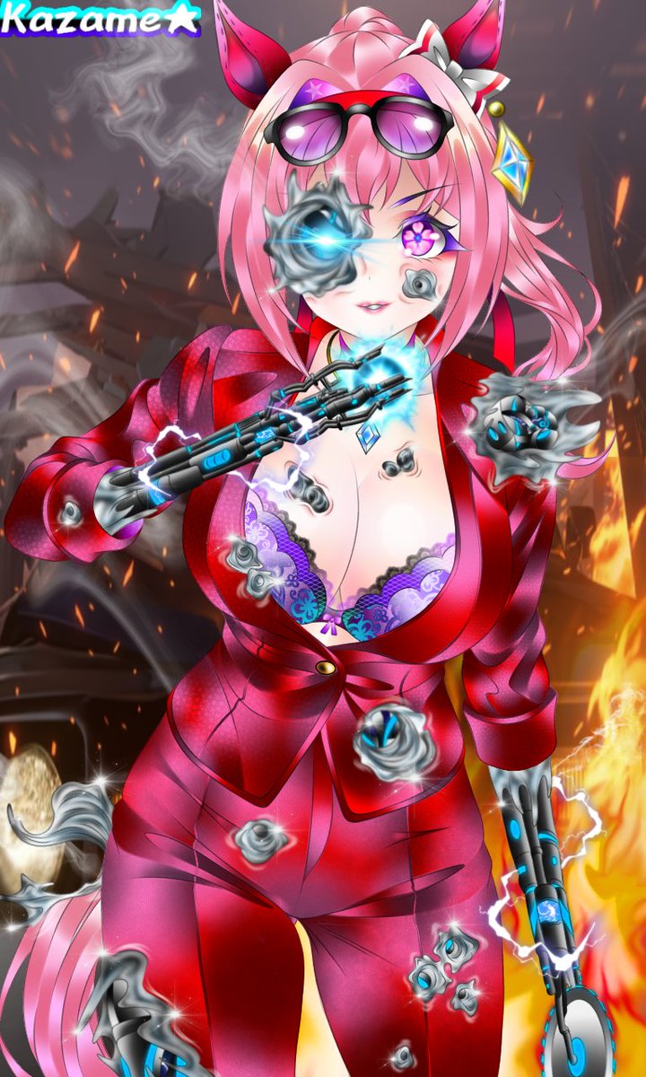 When Haru Urara gets tired of losing races and decides to eliminate the competition… literally, A rare chance for a cute, adorable character to turn into a Terminator T-X who won't stop no matter what 💙
Comm by: Anonymous User 

#terminator #T-X #Liquidmetal #umamusme #液体金属