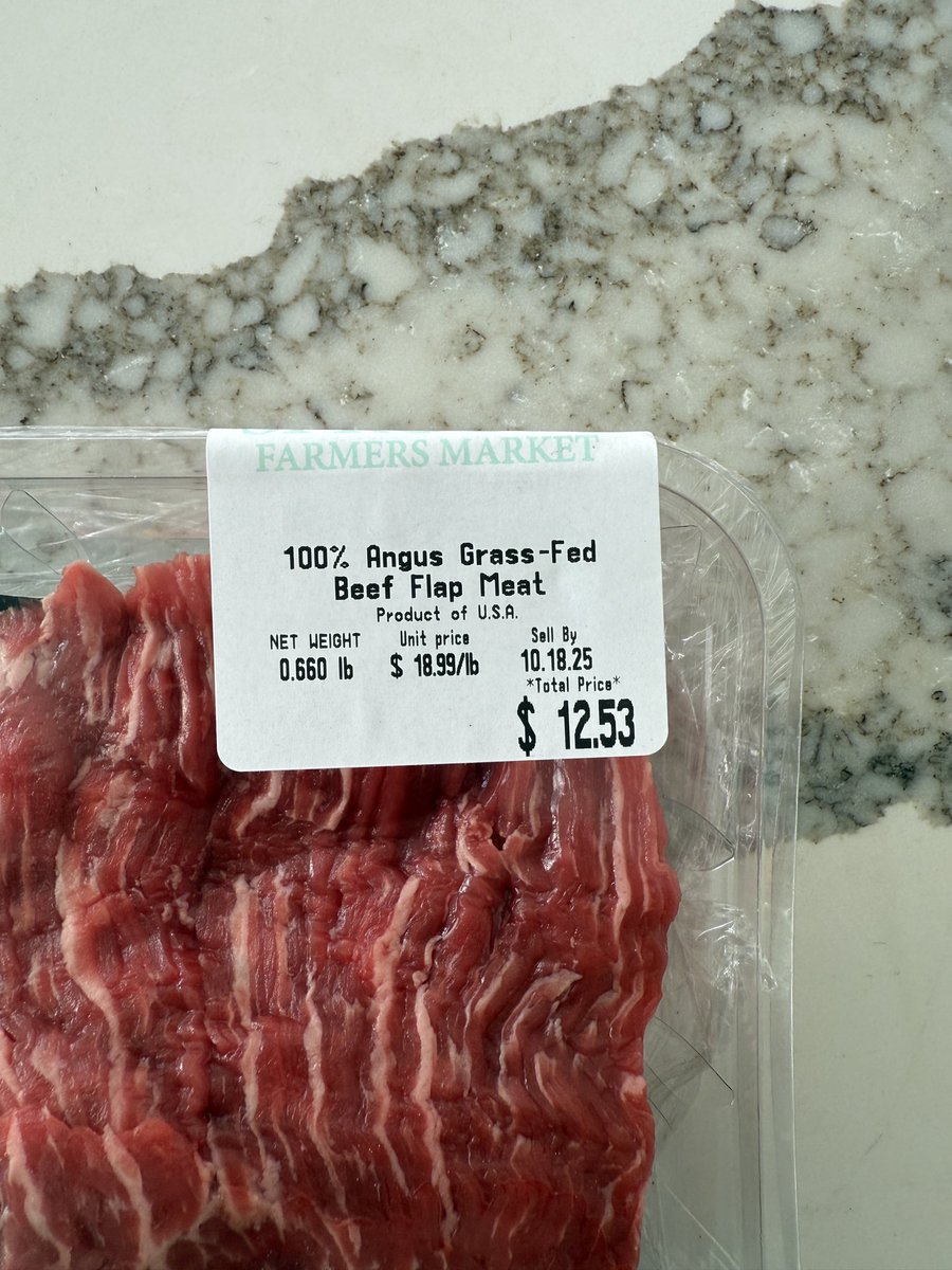 kiantrades's tweet image. This is getting out of hand
Almost $13 for .66 pounds of flap??