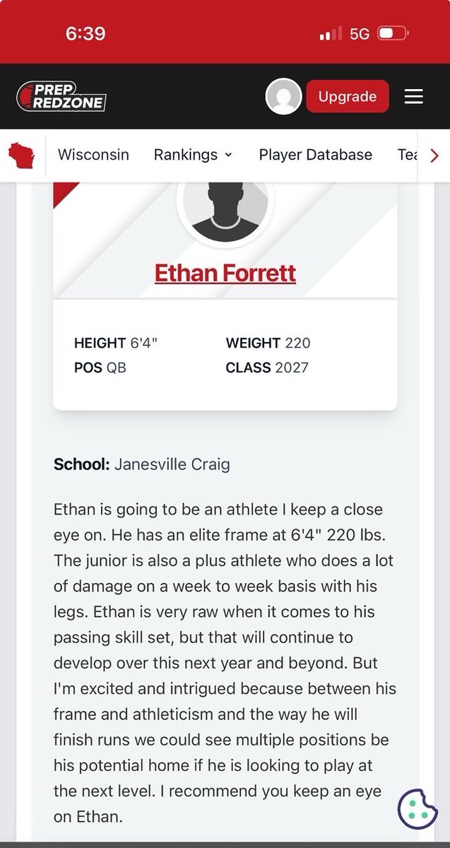 Ethan Forrett (@ethanfor2027) on Twitter photo Thank you <a href="/MJ_NFLDraft/">Mark Johnson</a> for the write up can’t wait to keep competing
<a href="/PrepRedzoneWI/">Prep Redzone Wisconsin</a> Thank you <a href="/MJ_NFLDraft/">Mark Johnson</a> for the write up can’t wait to keep competing
<a href="/PrepRedzoneWI/">Prep Redzone Wisconsin</a>
