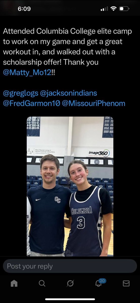 Congratulations to Kate Deck on receiving an offer from Columbia College! We’re so proud of you and all your hard work—big things ahead! 💪🏀🔥