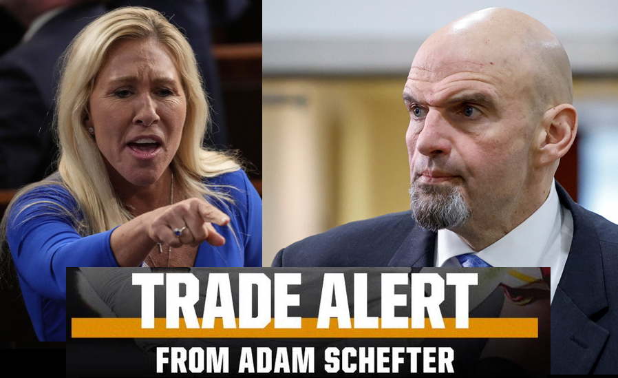 HUGE:  Republicans have traded MTG for John Fetterman and a mid-sized city mayor to be named later, per Adam Schefter.