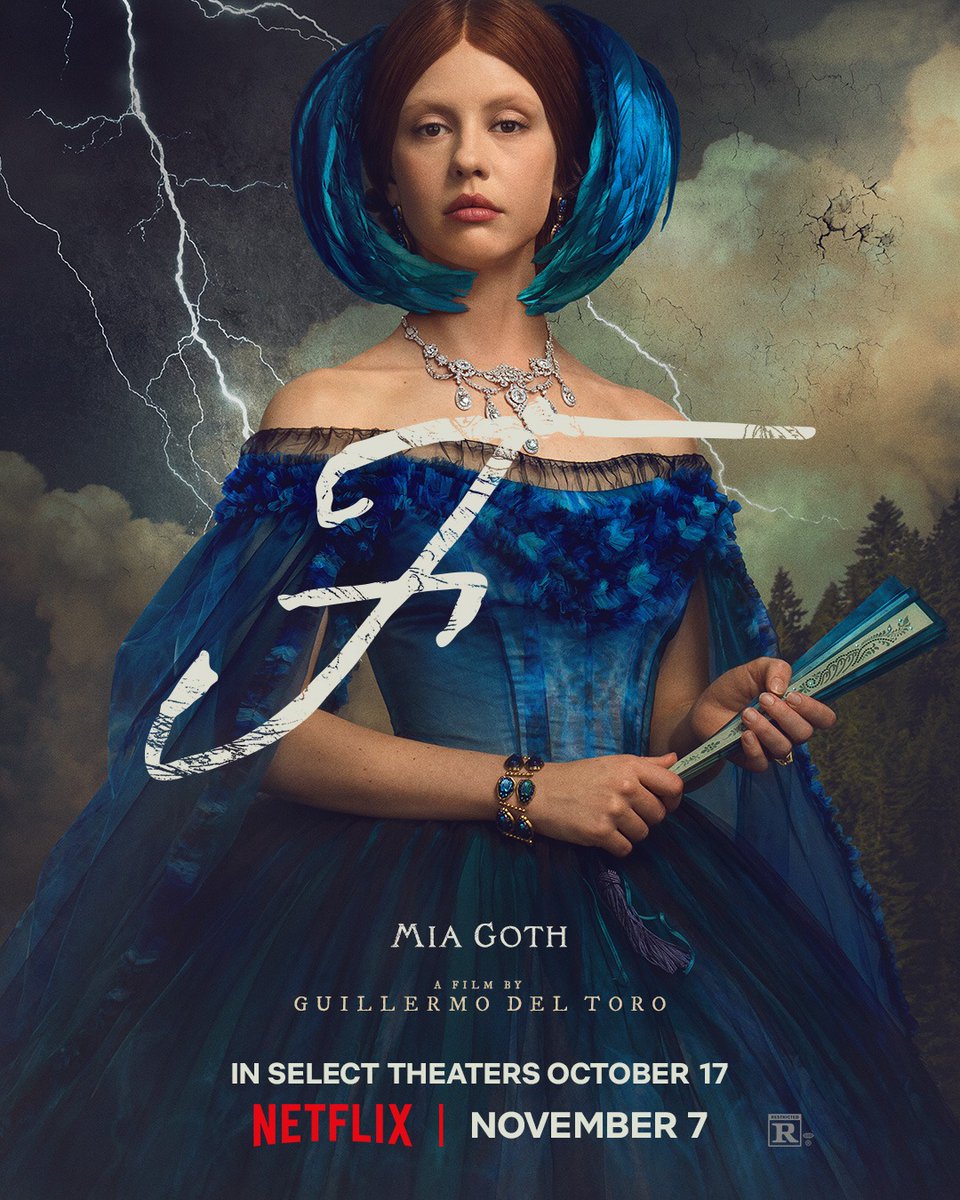 ギレルモ・デル・トロ監督のNetflixホラー映画『フランケンシュタイン』、ミア・ゴスが演じるエリザベス・ハーランダーの最新公式ビジュアル。