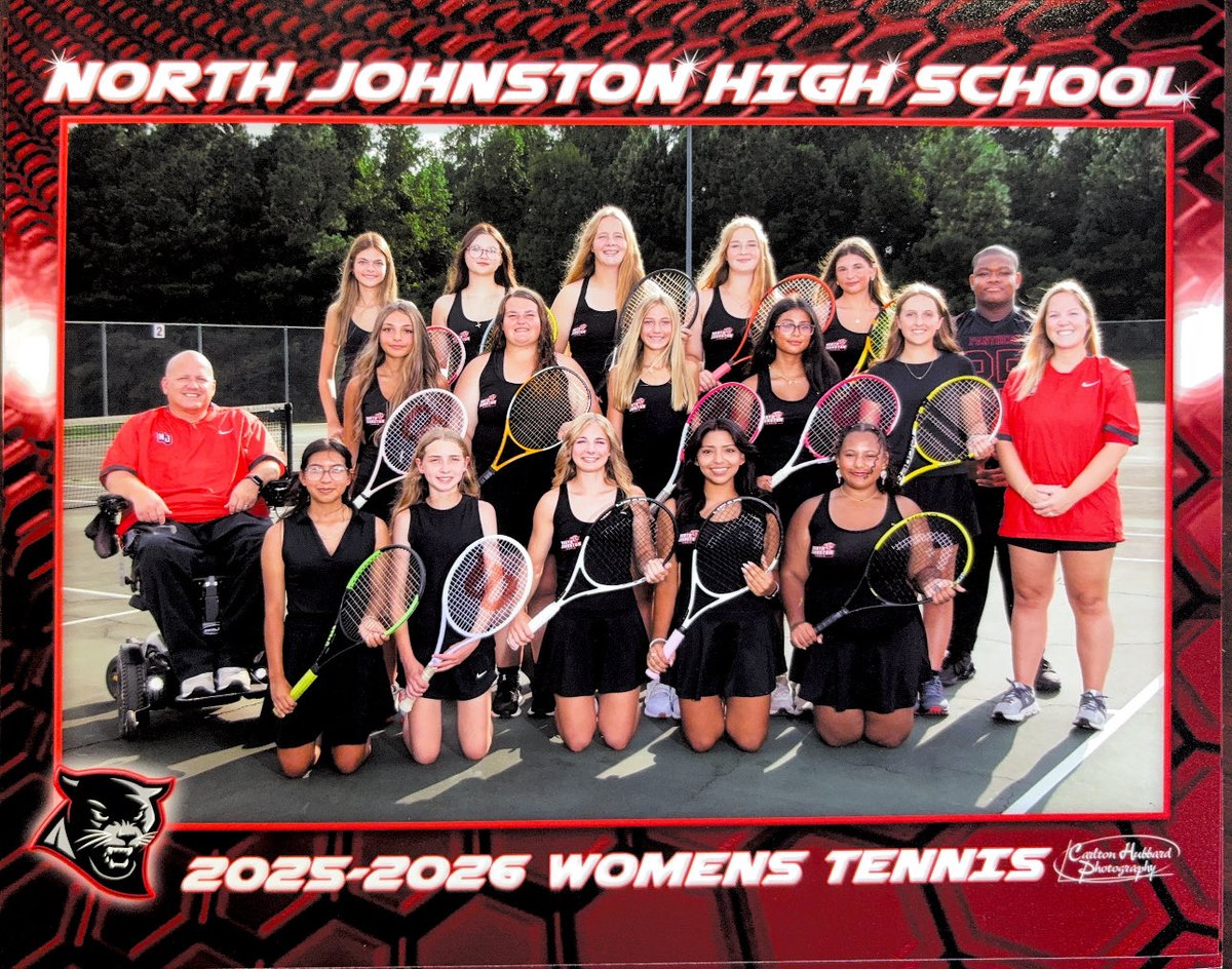 NoJo: 6, Lexington: 0.
Great first round victory for our young ladies! They now advance to the 2nd round of the NCHSAA 4A Dual Team State Tournament! Next up, the long trip to Central Davidson! #surviveandadvance <a href="/njhspanthers/">North Johnston High Athletics</a> <a href="/JCPS_Athletics/">JCPS_Athletics</a> <a href="/Nchsmtntennis/">NCHS Tennis</a>