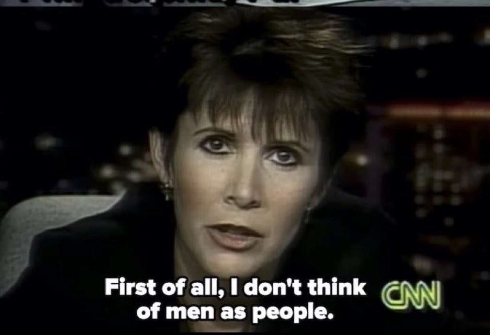 Maybe Carrie fisher was right….