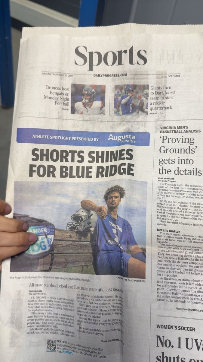 <a href="/brsbaronsfb/">Blue Ridge School Football</a> <a href="/DailyProgress/">The Daily Progress</a>