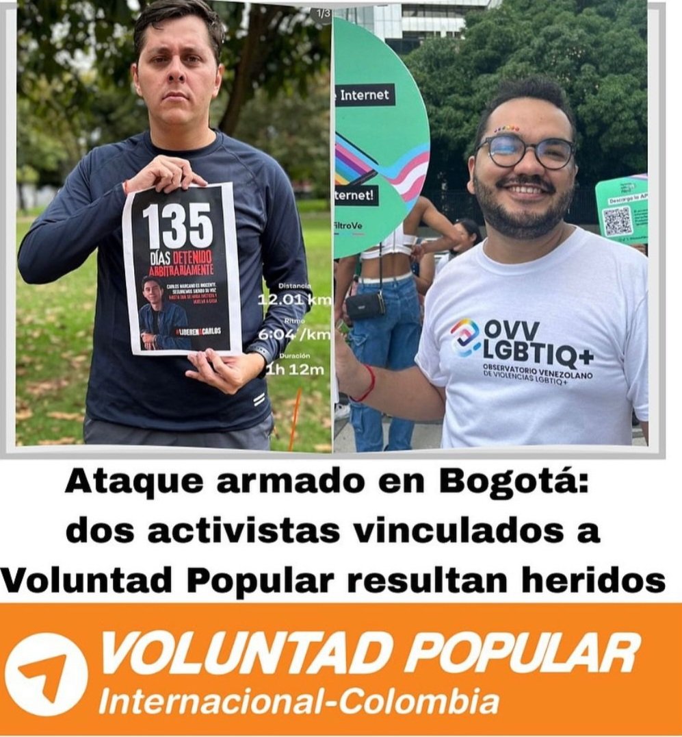 VP_Portland's tweet photo. #URGENTE 🚨 | Desde Voluntad Popular condenamos el atentado de este lunes en Bogotá, Colombia, contra los defensores de derechos humanos Yendri Velásquez y Luis Peche que, tal como lo afirma la relatora de la ONU Gina Romero, se trata de un crimen de represión transnacional. https://t.co/ZQgPWBc2Ag