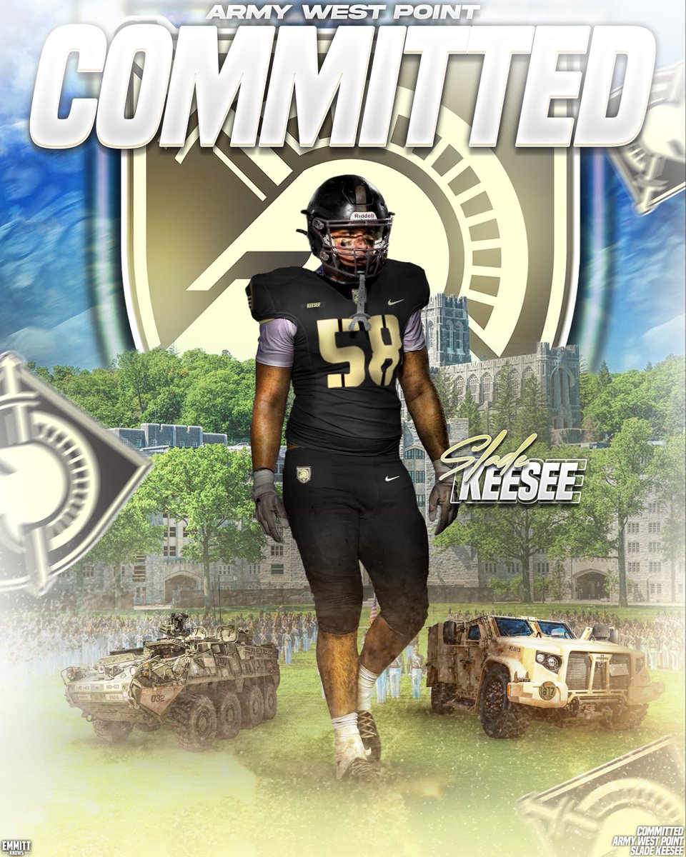 Thank You God‼️I am blessed to announce my commitment to the United States Military Academy at West Point. Thank you to my parents, coaches, and teammates who have helped me along this journey‼️<a href="/ArmyWP_Football/">Army Football</a> <a href="/CoachJeffMonken/">Jeff Monken</a> <a href="/CoachDannyV/">Danny Verpaele</a> <a href="/CoachHestness/">Seth Hestness</a> <a href="/Coach_Crews/">J.T. Crews</a> <a href="/CoachHarlo/">David Harlow</a>