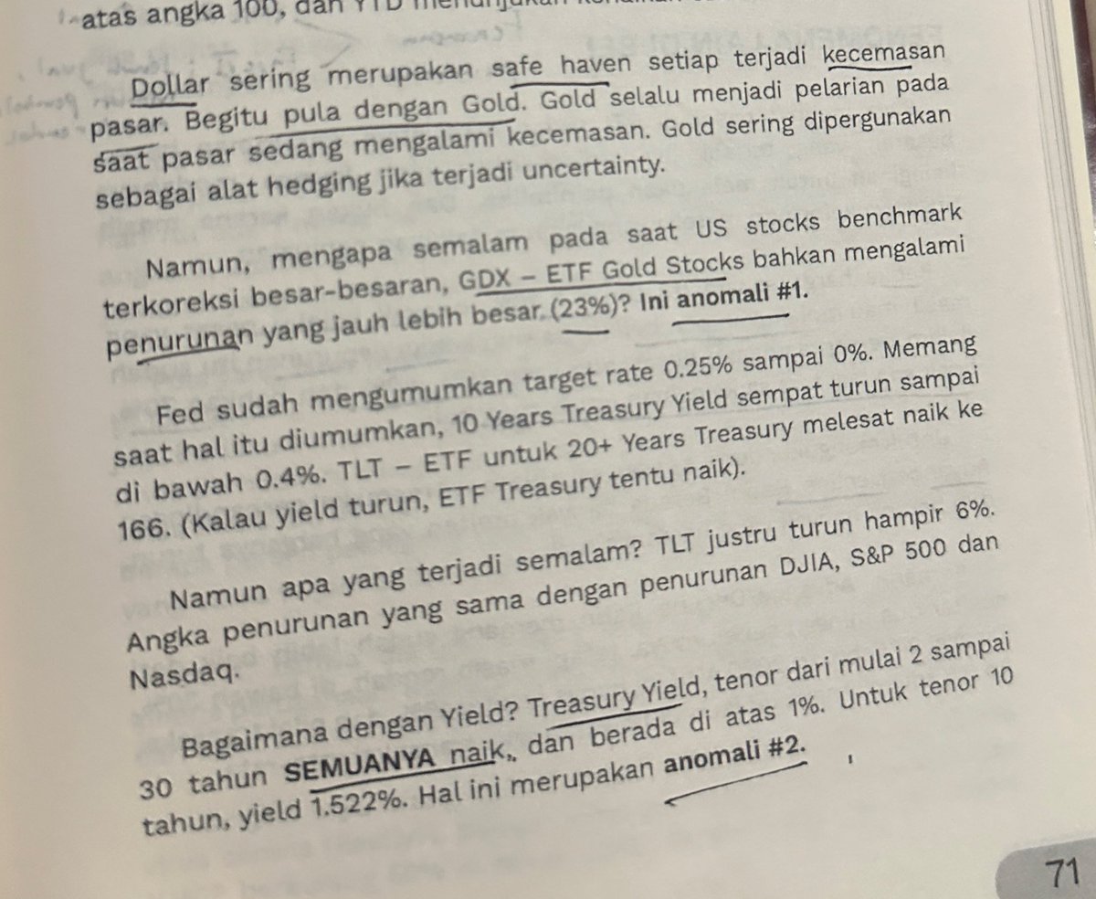 eskepalmilosatu's tweet photo. Kemarin kebetulan saya baca buku pak Joeliardi Sunendar Buying Opportunity of A Lifetime.

Ada satu bagian yang bikin saya mikir ulang soal “safe haven”.

Ternyata, saat krisis Maret 2020, bahkan emas pun ikut koreksi 😶

Lanjut… https://t.co/8cbUT5pK3L