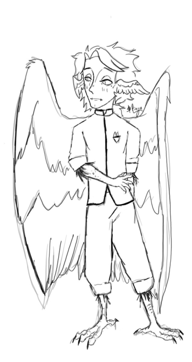 pingapen's tweet image. Harpy Aesop, thought it fits him | #identityVイラスト #embalmer