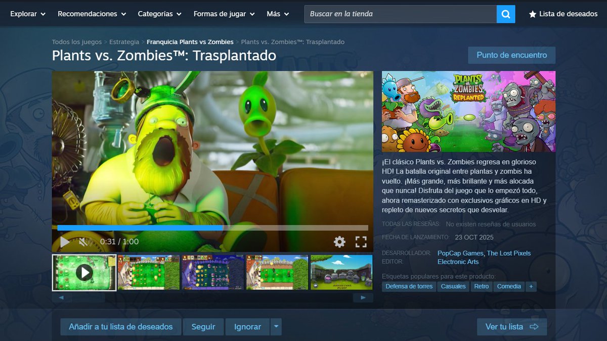 A menos de 10 días de la salida del PVZ REPLANTED, Cuantos ya lo reservaron? Cuantos lo compraran de salida? Cuantos esperaran unos días? Y cuantos lo jugaran de otras formas? 💀🏴‍☠️

Por mi parte le debo mucho a esta franquicia como para no reservarlo.