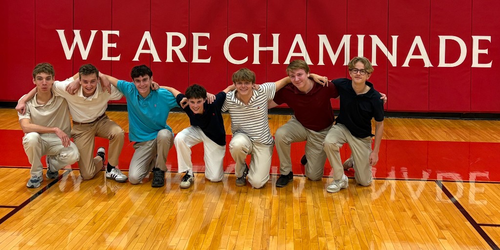 Bienvenu to our new friends from the Institute of Ste Marie Beaucamps in Lille, France! These students are visiting as part of our French Exchange program. They spent today getting a tour of The Hilltop and will be visiting classes tomorrow. #EstoVir