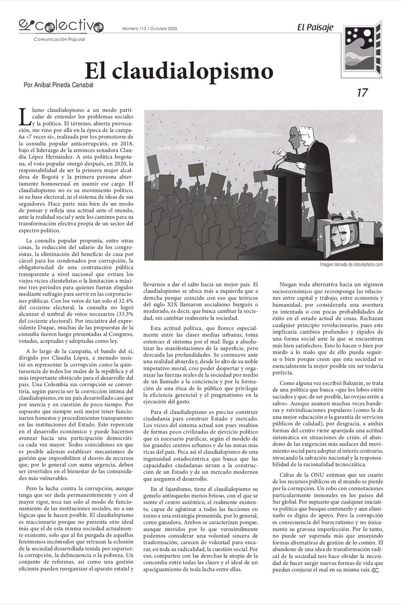 Sí que existe. Le he dedicado mi columna de octubre: