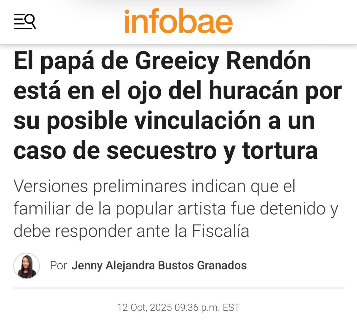 FisicoImpuro's tweet photo. Cómo así que capturaron al papá de Greeicy Rendón porque torturó y secuestró a dos abuelitos que cuidaban la finca de Greeicy porque según él los abuelitos se habían robado una caja fuerte con más de 1.700 millones, cuando en realidad se la había robado un familiar de la misma Greeicy? Por qué será que no me sorprende esta noticia? 

No todos los uribistas son paracos, pero si todos los paracos son uribistas