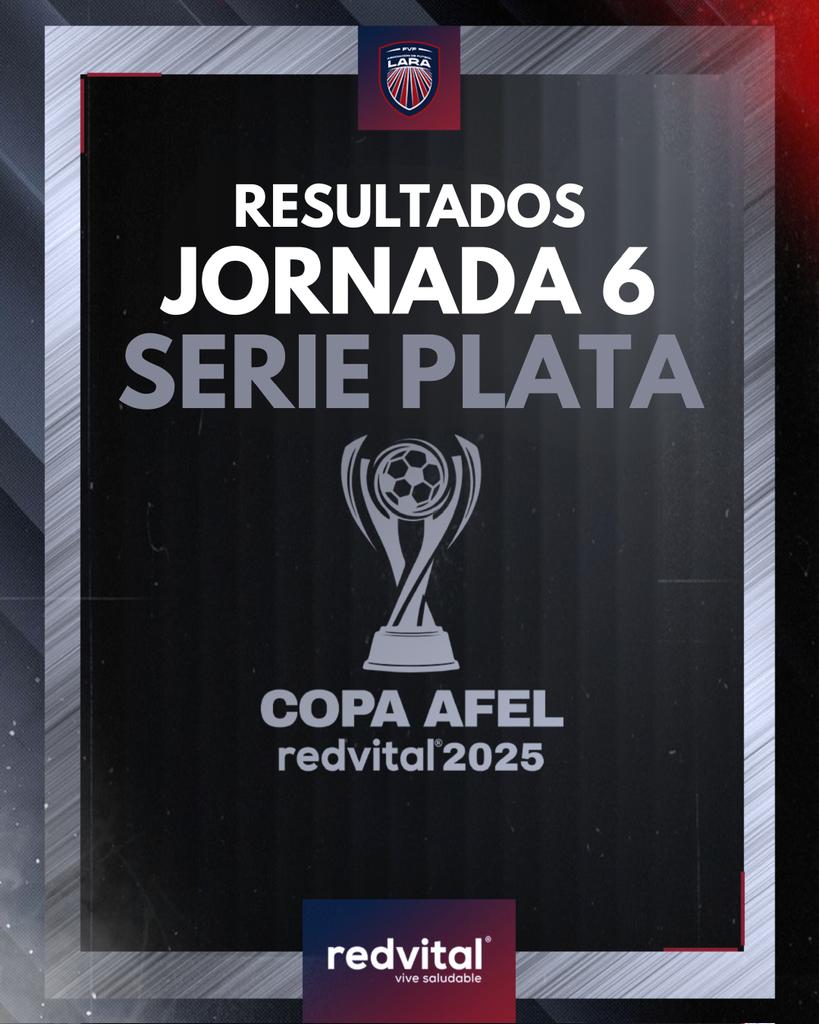 SomosAfel's tweet image. ¡Resultados de la Jornada N°6 de la Serie Plata de la #CopaAFEL @redvital_ve 2025! 🏆

¡Conoce como quedó tu equipo! 💪🏻💯

🔗 n9.cl/qn3w5z 

#SomosAFEL #TeamAFEL