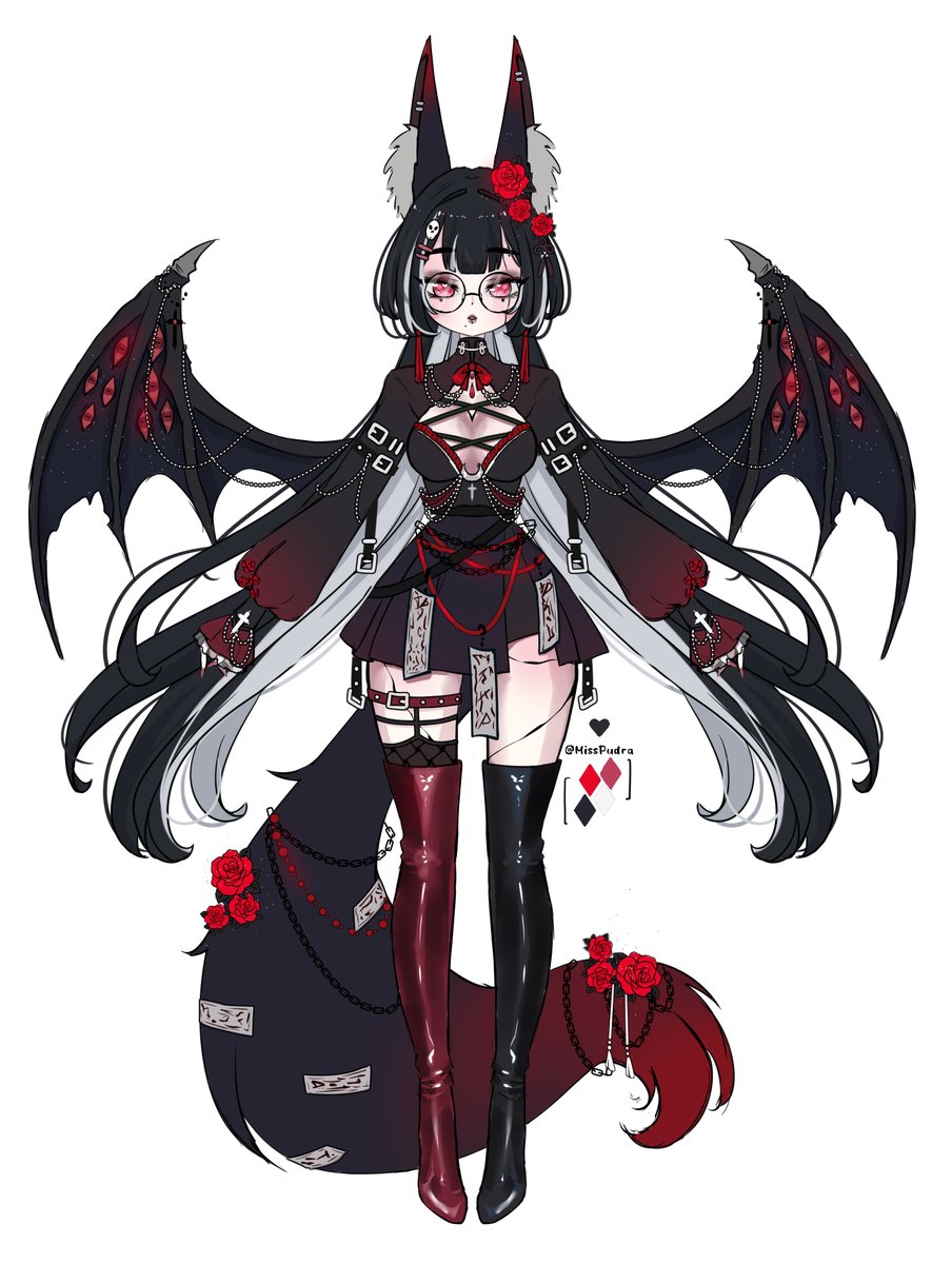 Miss_Pudra's tweet image. Adoptable - Set price --  Lament of Roses 🖤💀
꒰ Rts appreciated ꒱

▪️Price: 50$  (Commercial use included)

Payment via Buy me a Coffee
↓ link below ↓

#adoptables #adopts #openadoptable #oc #Vtuber