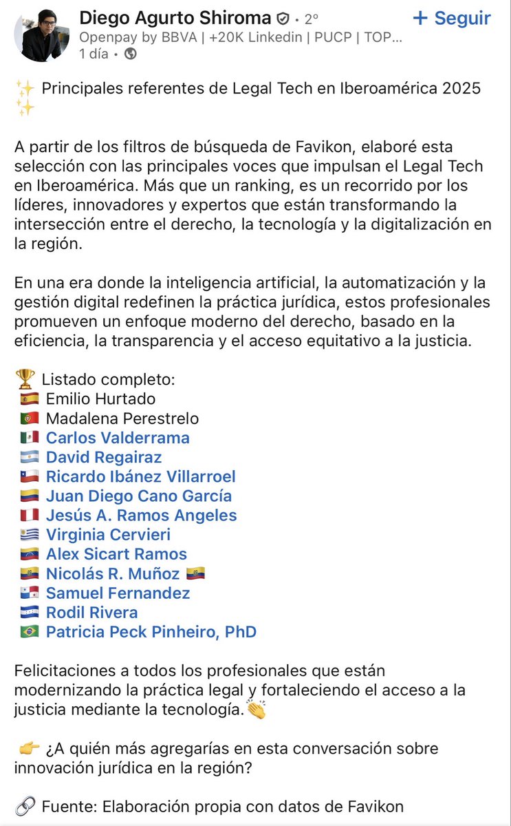Hace 5 años dejé de ser un #abogado tradicional para darle un giro a mi carrera hacia lo #digital con <a href="/UlpikEc/">Ulpik | Servicio empresarial online</a> 😱

Hoy aparece esta noticia 🥲👇🏼