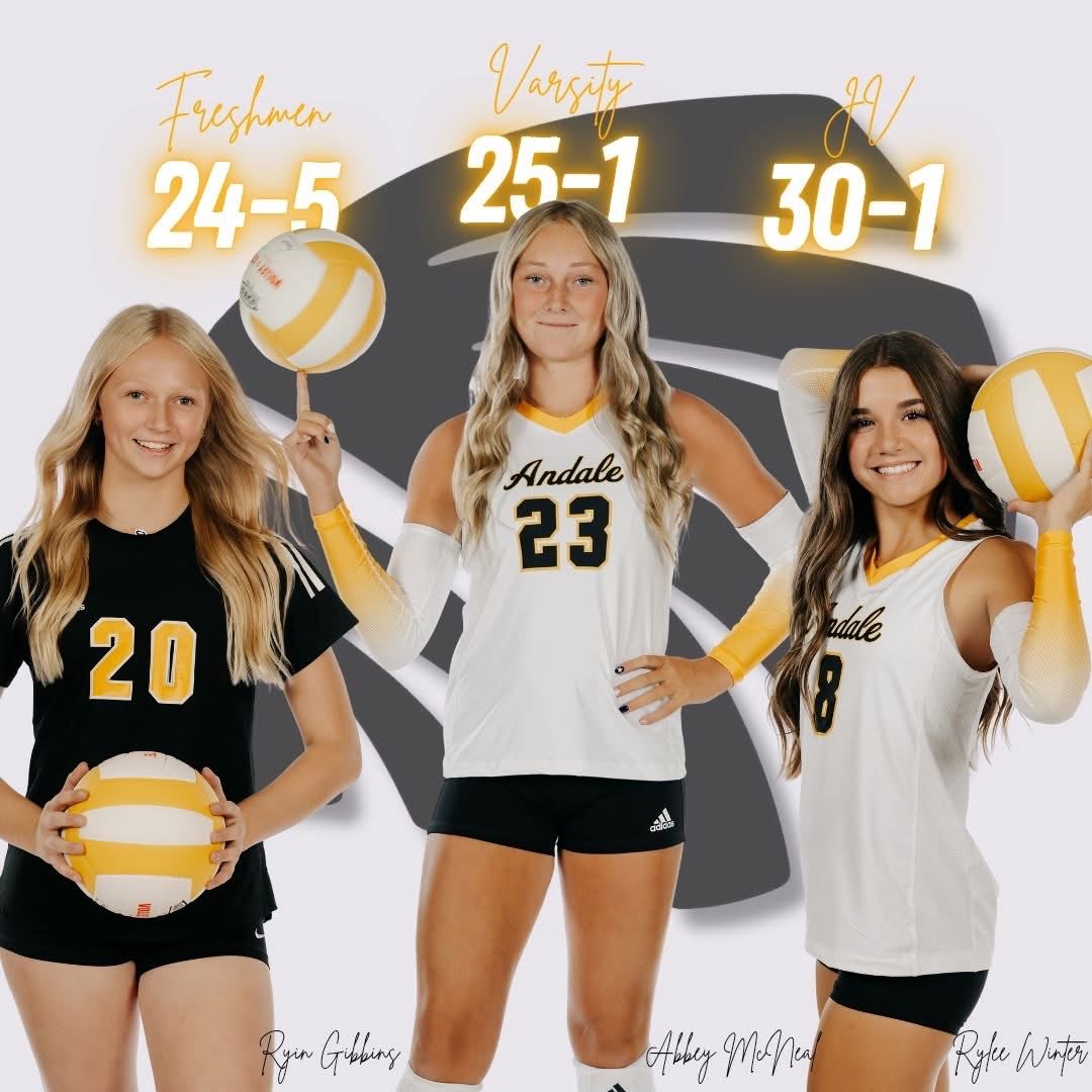 Headed into the final week of our regular season with a record of 25-1. 💛🖤

#volleyball #Uncommitted2027 #recruit