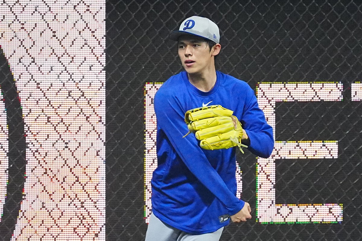 NLCS第1戦前の #佐々木朗希 投手⚾️ Photo by Yuji Arakawa