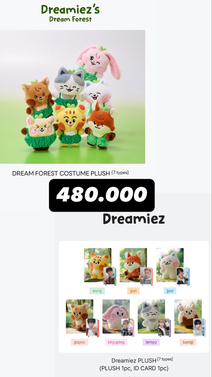 [ Help RT]
Open Jastip HANDCARRY MD Dreamiez Dream Forest Pop Up Singapore

Last Order 18 oktober
Ready INA 21 oktober

✅ Avail gosend Bandung/jkt
❌ Packing &amp; Adm 🍊
💌 DM to Order

(Limited stock for big flat cushion)

t. wts eong jjun jjed jjopoo kkyuping lemyo bamjji