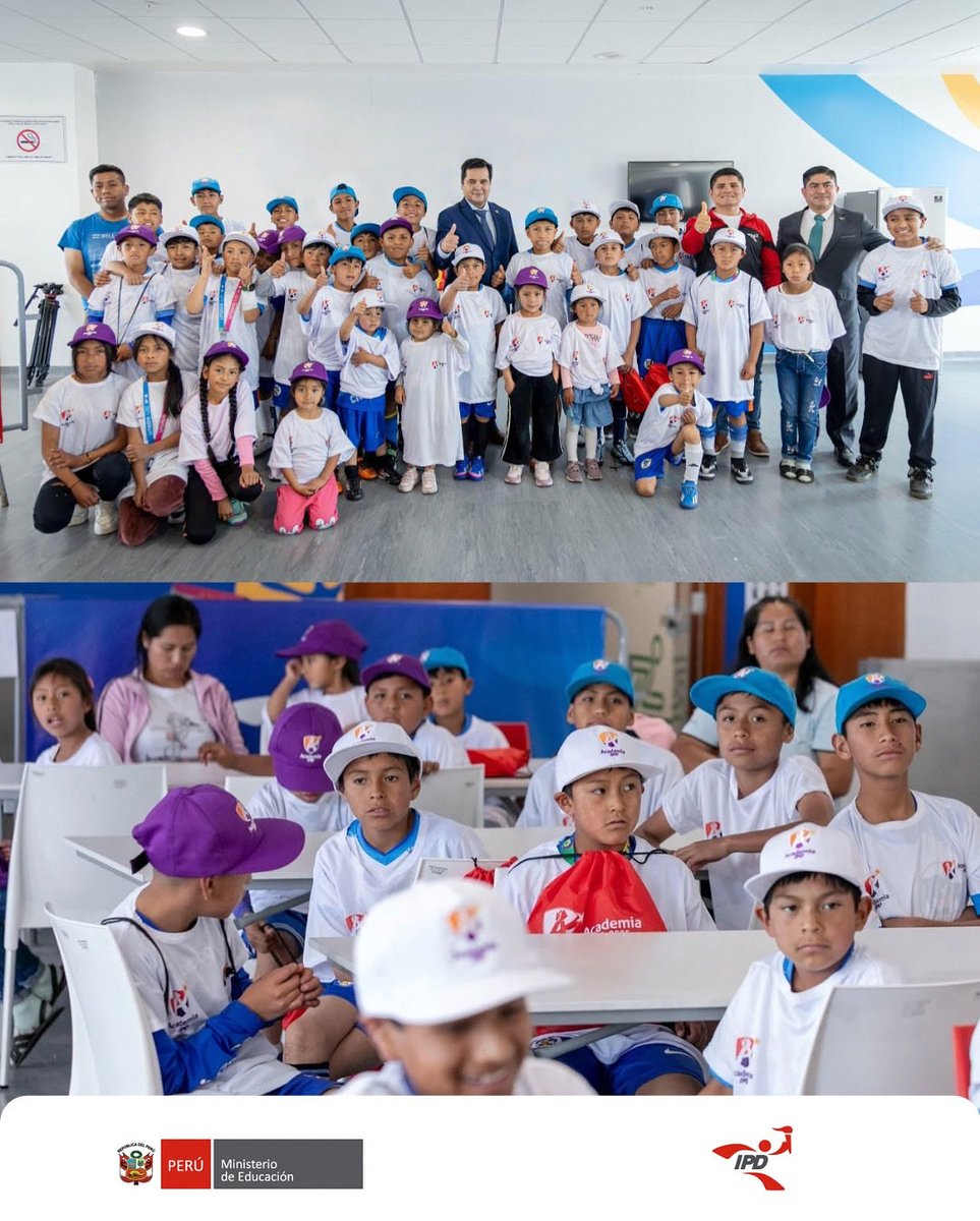 Emocionados y con ganas de cumplir sus sueños, más de 40 niñas y niños de la Academia IPD de Quinua, Ayacucho, de 8 a 12 años, fueron recibidos por el presidente del IPD, Federico Tong, a su llegada a la capital para cumplir una serie de partidos amistosos de fútbol.