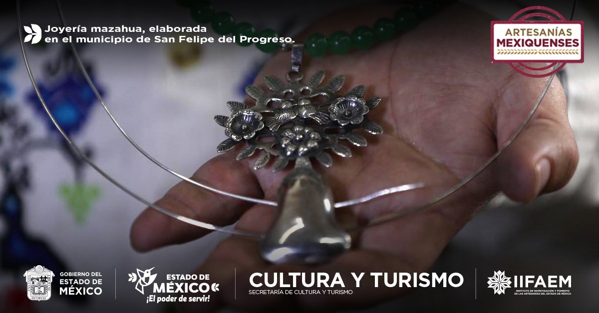 iifaem's tweet image. Los diseños de la joyería mazahua tienen características únicas que representan la flora, fauna y otras formas que las y los artesanos de #SanFelipeDelProgreso plasman con amor y talento.
#ElPoderDeServir