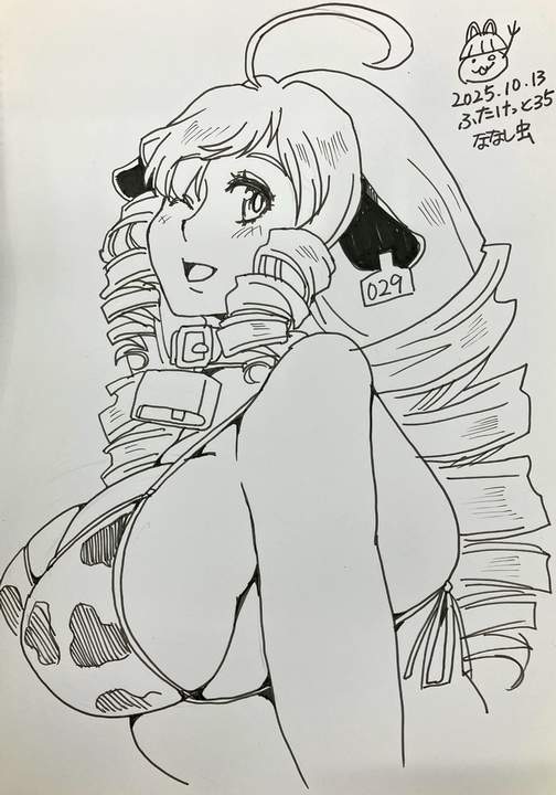 昨日描いたスケブですムホホ🐄 