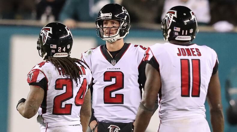 The Falcons offense in the first half