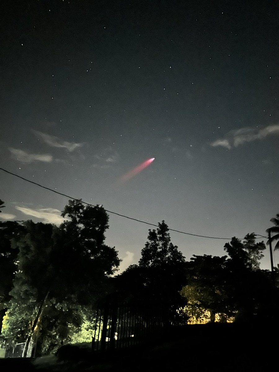 asrrpr2018's tweet photo. Starship @aspaceX desde mi  patio en Bo. Aibonito, Hatillo @DeborahTiempo https://t.co/cQAJh8vw2J