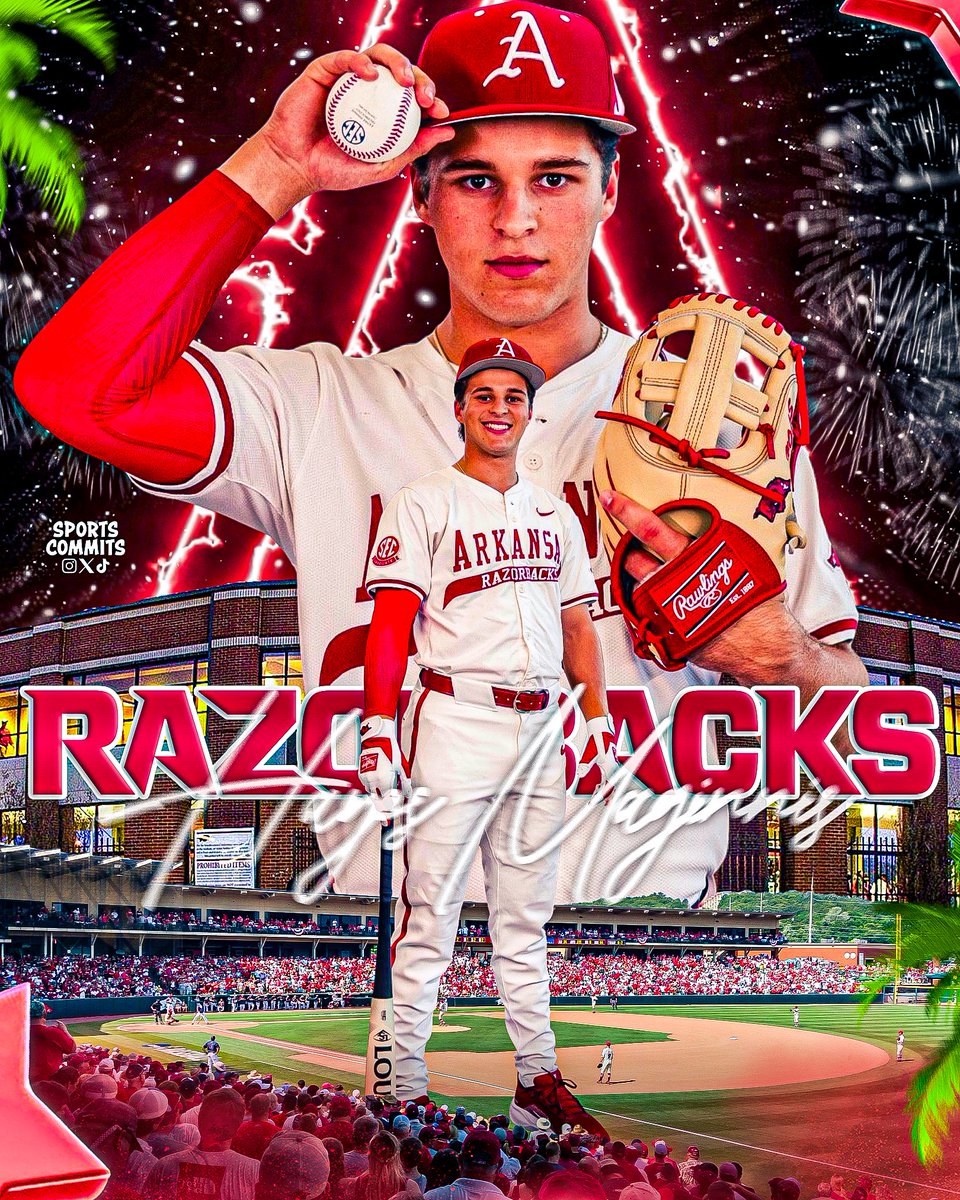 All Glory To God
I am very blessed and humbled to be able to continue my baseball dreams at the University of Arkansas! I’m so thankful for my family, my coaches, and everyone that has supported me along the way! Thank you to the Arkansas coaching staff for this opportunity! #WPS