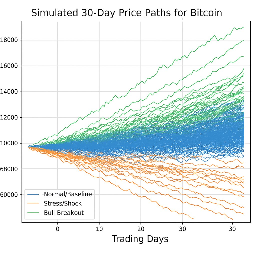 Codyscrypto's tweet image. Not financial Advice… Some Monte Carlo projections of #Bitcoin Price over the next 30 days. 
#crypto #Uptober #BTC #Crytpotrading