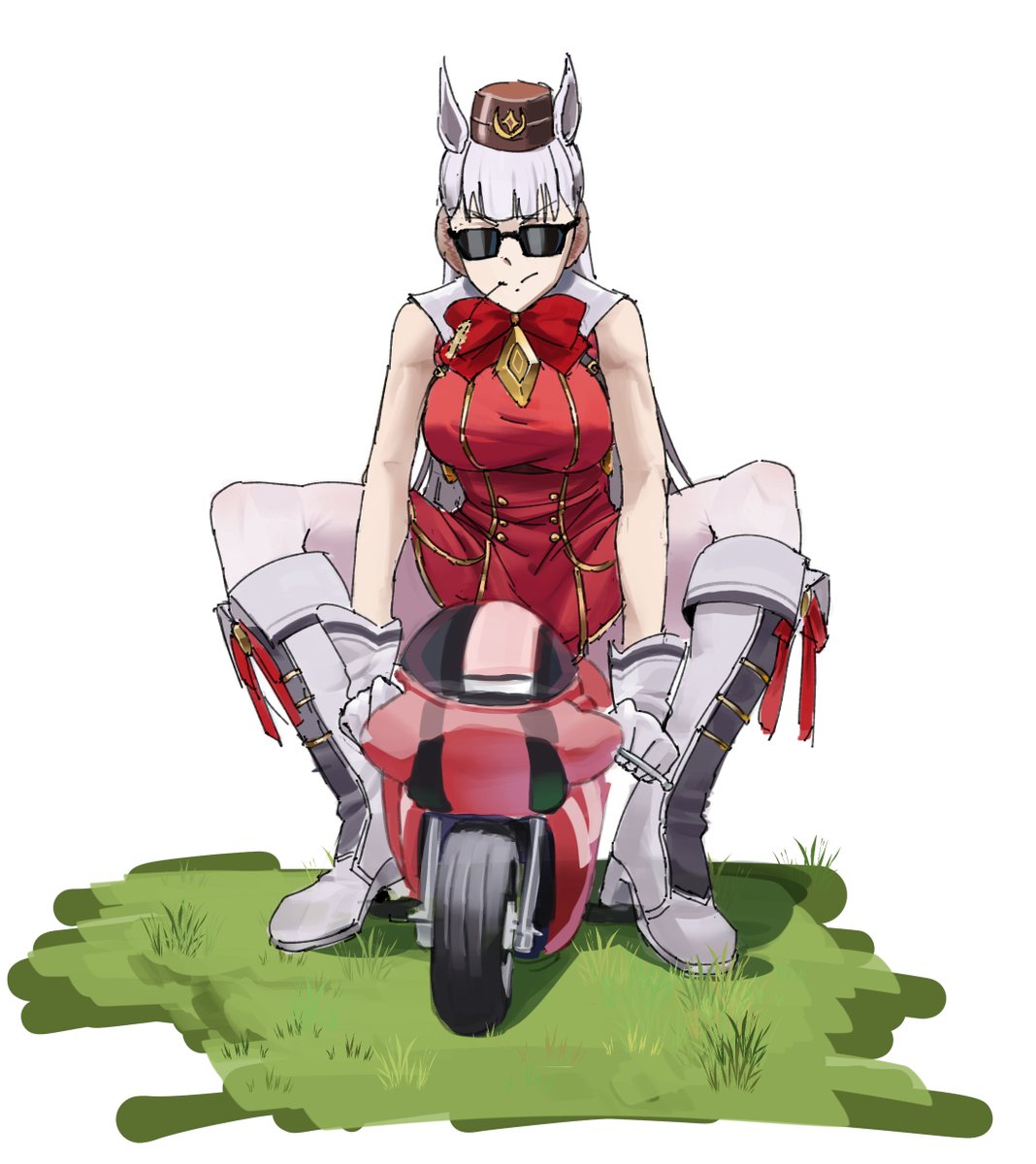 Idk how many needs to see this
Gold Ship in a minibike
#ウマ娘