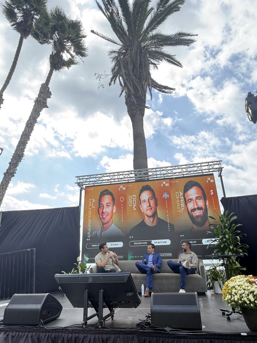 Great Bitcoin panel today at Santa Monica Tech Street…After over 16 years of uptime it’s great to see Bitcoin make it to LA Tech Week! 

Joined by AJ Mildenberg from Blockstream and Ariel Chait from Square
