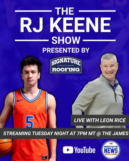 Going live with Coach Rice at The James at 7pm! Come join us or watch at BNN on YouTube. IT’S GAME WEEK! 

YouTube.com/BroncoNationNe…