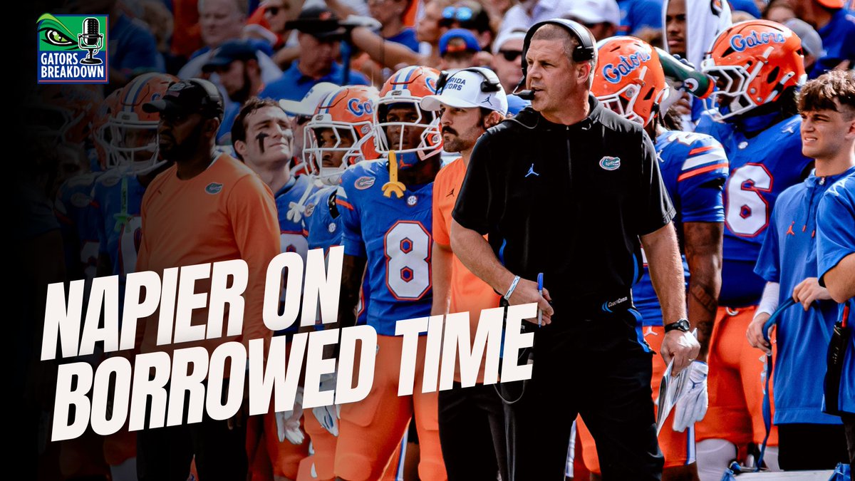 NEW GATORS BREAKDOWN

Billy Napier on Borrowed Time: Florida Coach Addresses Job Pressure | Lagway Limited &amp; OL Struggles

WATCH: youtube.com/live/88JNum-e0…