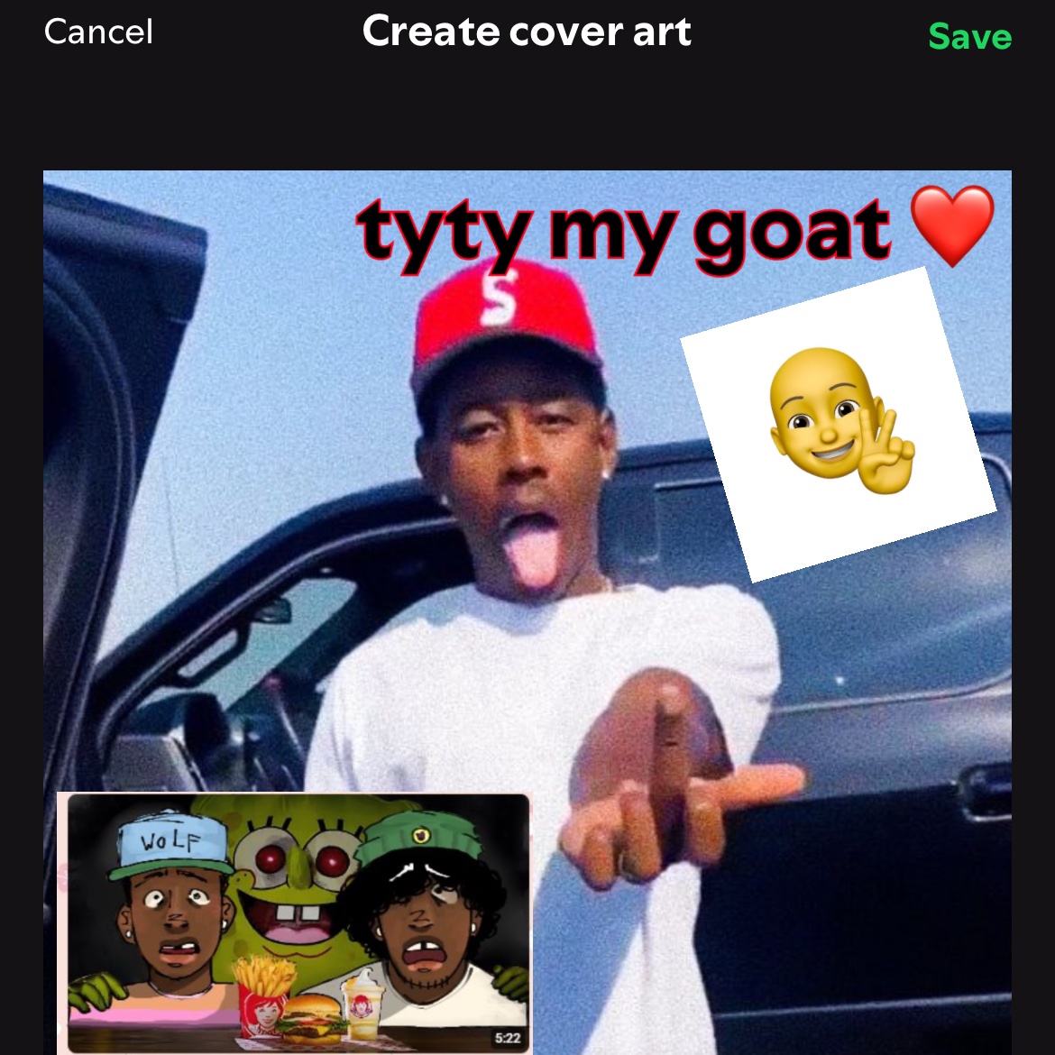 itzToastyGhost's tweet image. thanks spotify for letting me make custom playlist covers this is peak