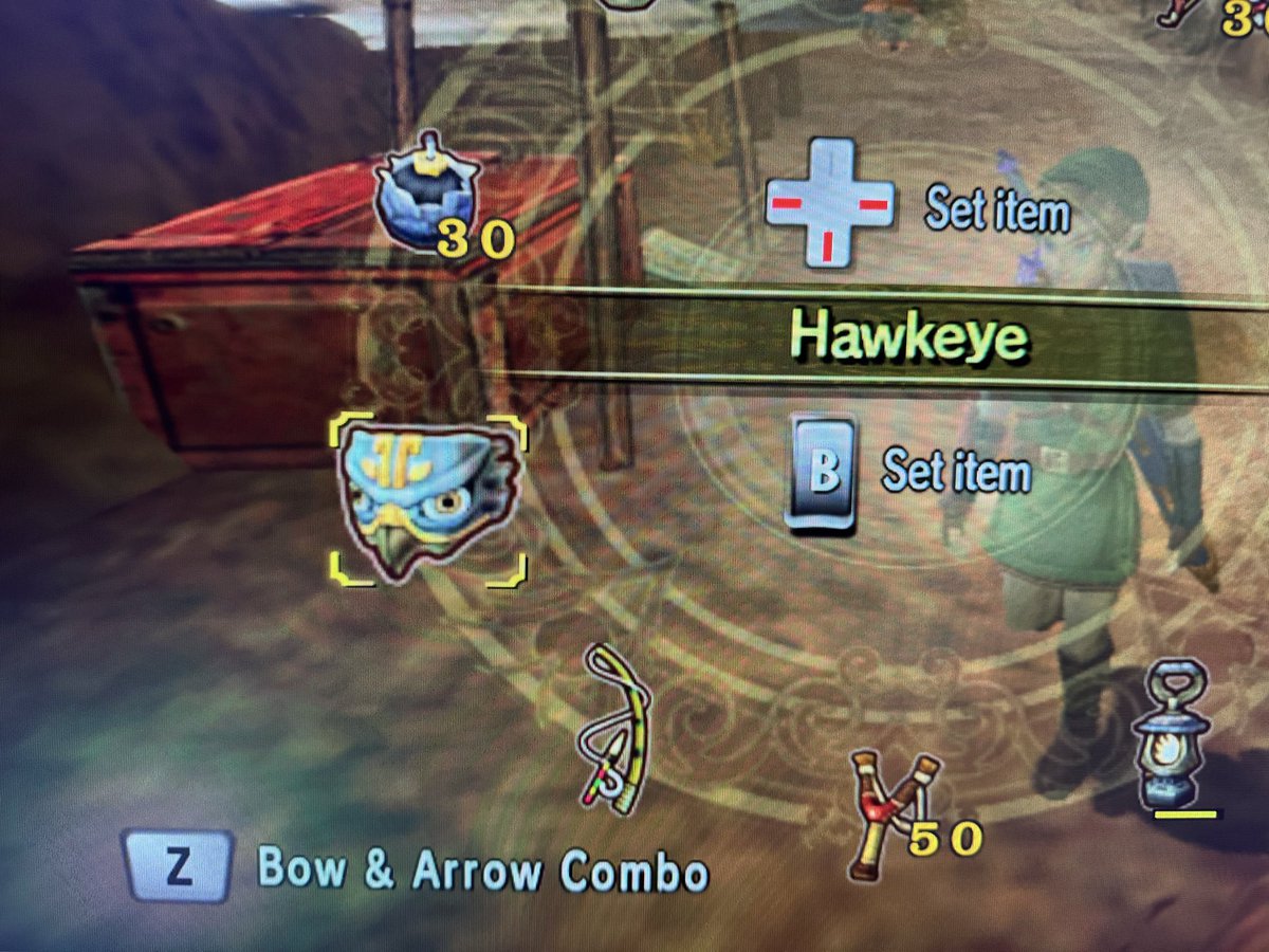 ToadlyToad's tweet image. What’s so sick about Twilight Princess’s bow is the attachments you can put on it
You have bomb arrows and while aiming you can have the vision of a hawk too. Huh those are the only ones…well it’s still cool