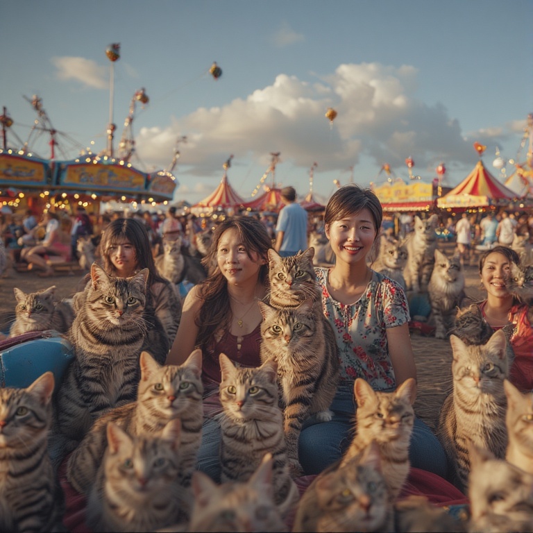 StephenSipila's tweet image. #AuthorsOfTwitter #authors #Author #authorscommunity #AuthorLife #authorhighlights A carnival made up entirely of Asian women and cats and Asian women and cats themed rides and games. I can say that that's my idea of a fun carnival! Part Two.