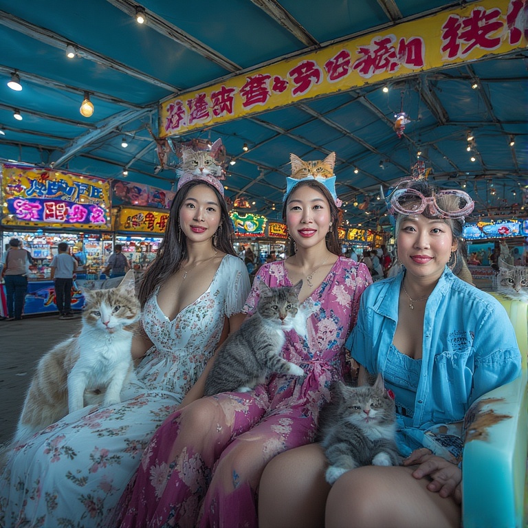 StephenSipila's tweet image. #AuthorsOfTwitter #authors #Author #authorscommunity #AuthorLife #authorhighlights A carnival made up entirely of Asian women and cats and Asian women and cats themed rides and games. I can say that that's my idea of a fun carnival! Part Two.