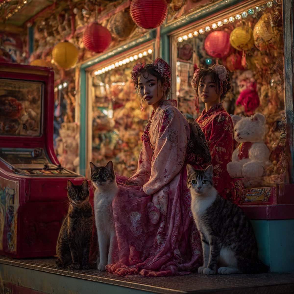StephenSipila's tweet image. #AuthorsOfTwitter #authors #Author #authorscommunity #AuthorLife #authorhighlights A carnival made up entirely of Asian women and cats and Asian women and cats themed rides and games. I can say that that's my idea of a fun carnival! Part One.
