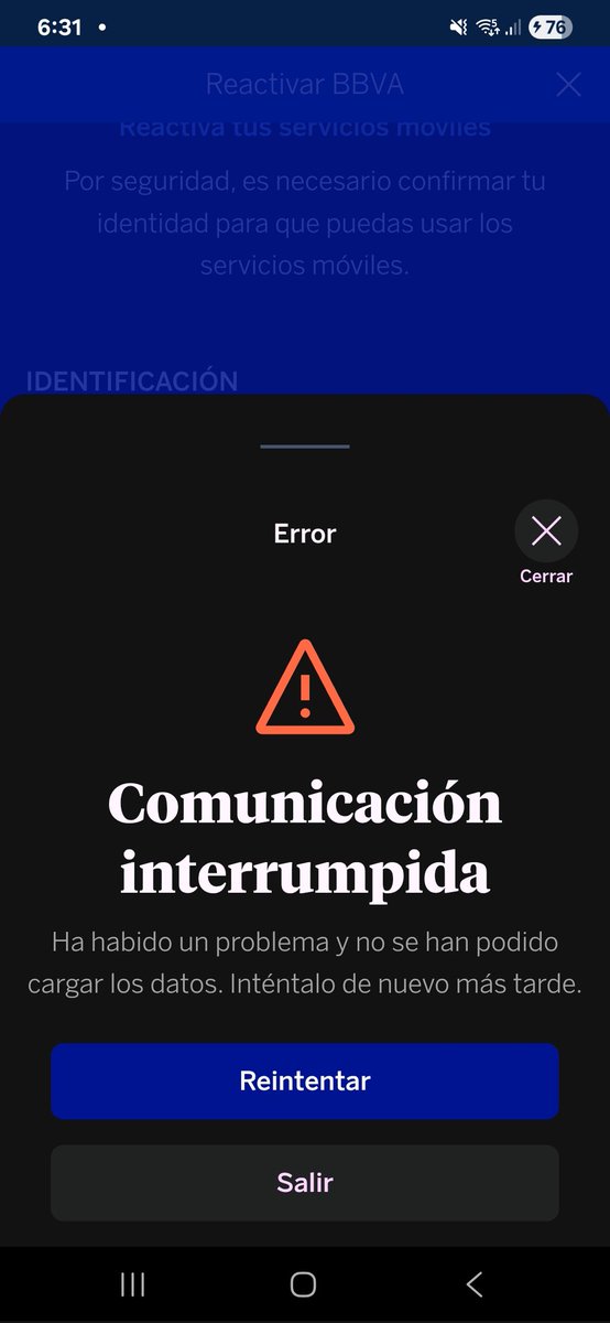 EfNoticiasmex's tweet photo. @BBVA_Mex Usuarios reportan fallas a estas horas del dia en la App de @BBVA_Mex  entre tanto que la cuenta de X menciona que se han restablecido los servicios. Usuarios desmienten el comunicado. https://t.co/p7Vq1zwh8z