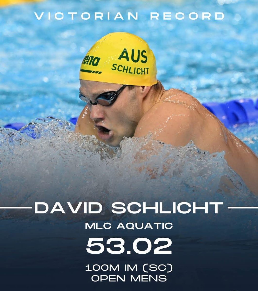 APS_Sport's tweet photo. NEW RECORD ALERT!!

Congrats to @APS_Sport Rep &amp; @SKCToorak Alumni David Schlicht (SKCOC2017) for breaking the Victorian Record for the 100m IM at the World Aquatics Swimming World Cup in Carmel, USA!

Well done David!!👏👏👏

#apssport #APS #apsswimming #apsrepsport #apsalumni https://t.co/qVmLkoc3YG