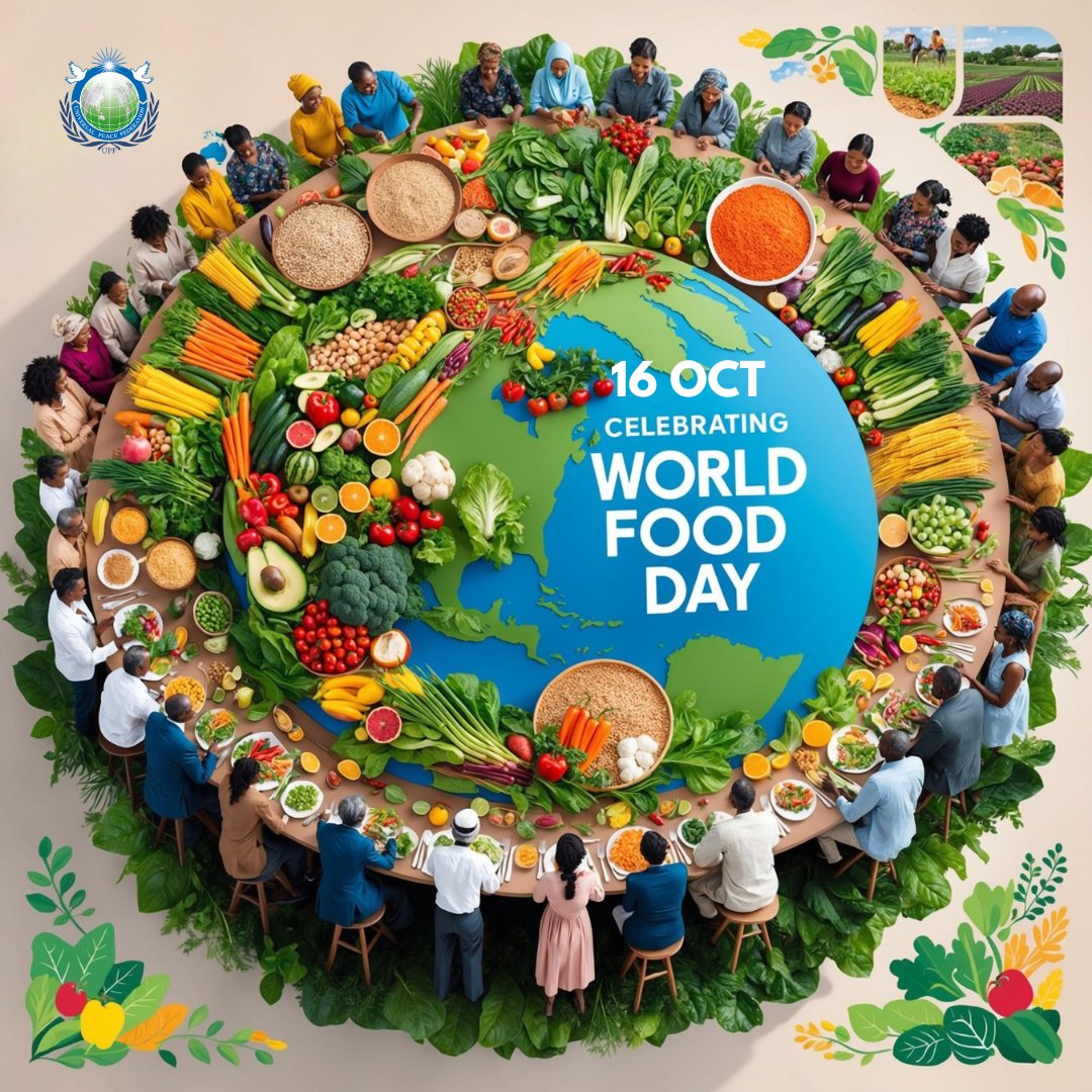 🌍 World Food Day · 16 October 2025 🌾
Hand in hand for better food and a better future.
Together we can end hunger and build peace through sustainability. 💚
#WorldFoodDay #UPF #EndHunger