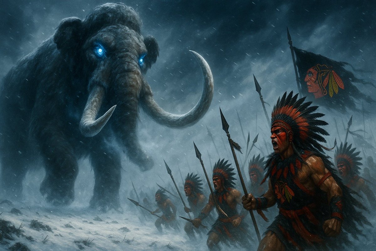 BadenStambaugh's tweet photo. UTA MAMMOTH VS CHI BLACKHAWKS 
#tusksup #utahmammoth https://t.co/oM8SYq3etK