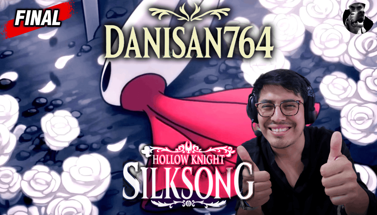 DaniSan764's tweet photo. 💀 ¡Ya estamos en el final! Enfrentando a los últimos 4 jefes y al Lancer del Vacío ⚔️
🎮 The end is NOW — Final battles of Silksong are LIVE! 💥
👉 https://t.co/fa3X3mHzgw
#HollowKnight #Silksong #TwitchLive #GamingLatam #BossFight #FinalStream https://t.co/z20ZfGosgD