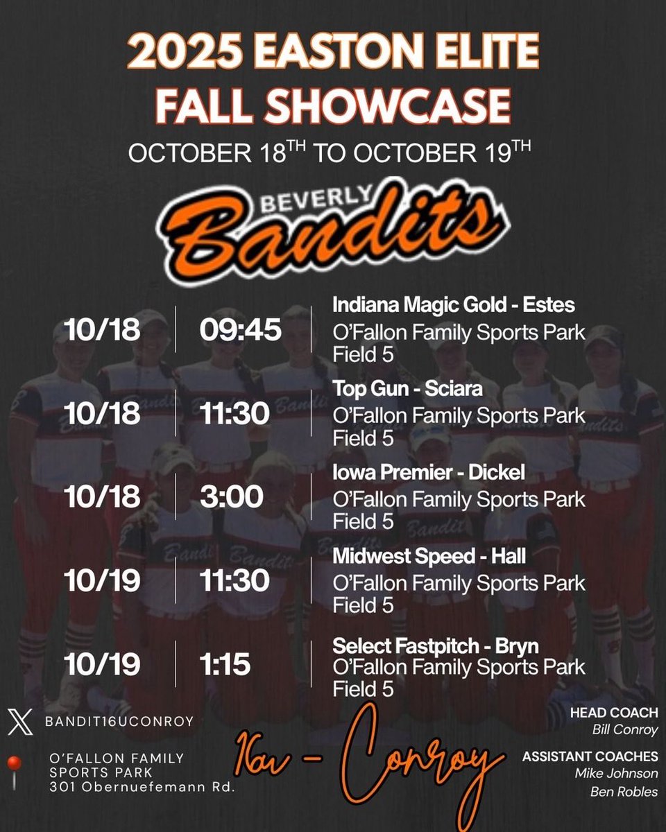 Excited to be back to playing some games this fall. 
Come check us out!! <a href="/Bandit16uConroy/">Beverly Bandits 16u Premier-Conroy</a>