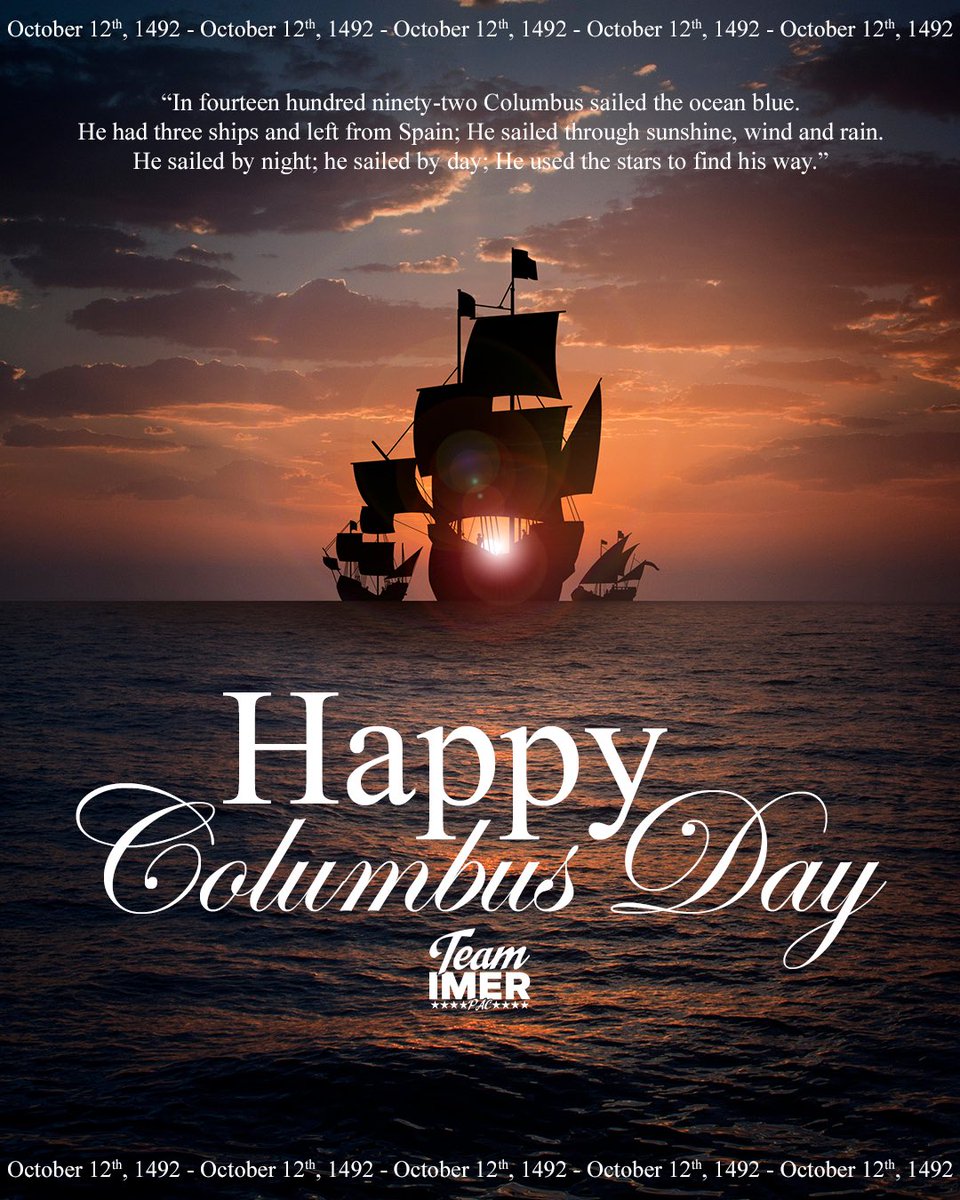 TeamImerPAC's tweet photo. No, we don’t mean indigenous people day…
#ColumbusDay https://t.co/0lkoRiZ4yc
