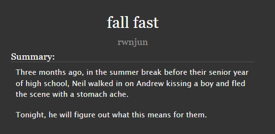 posted my <a href="/aftgexchange/">AFTG Exchange</a> fic for l_mialamia_l on tumblr !!!

andreil | T | 8.3k | high school au, childhood friends to lovers at the haunted house 🎃👻✨

hope you enjoy !!

🔗 archiveofourown.org/works/72083441