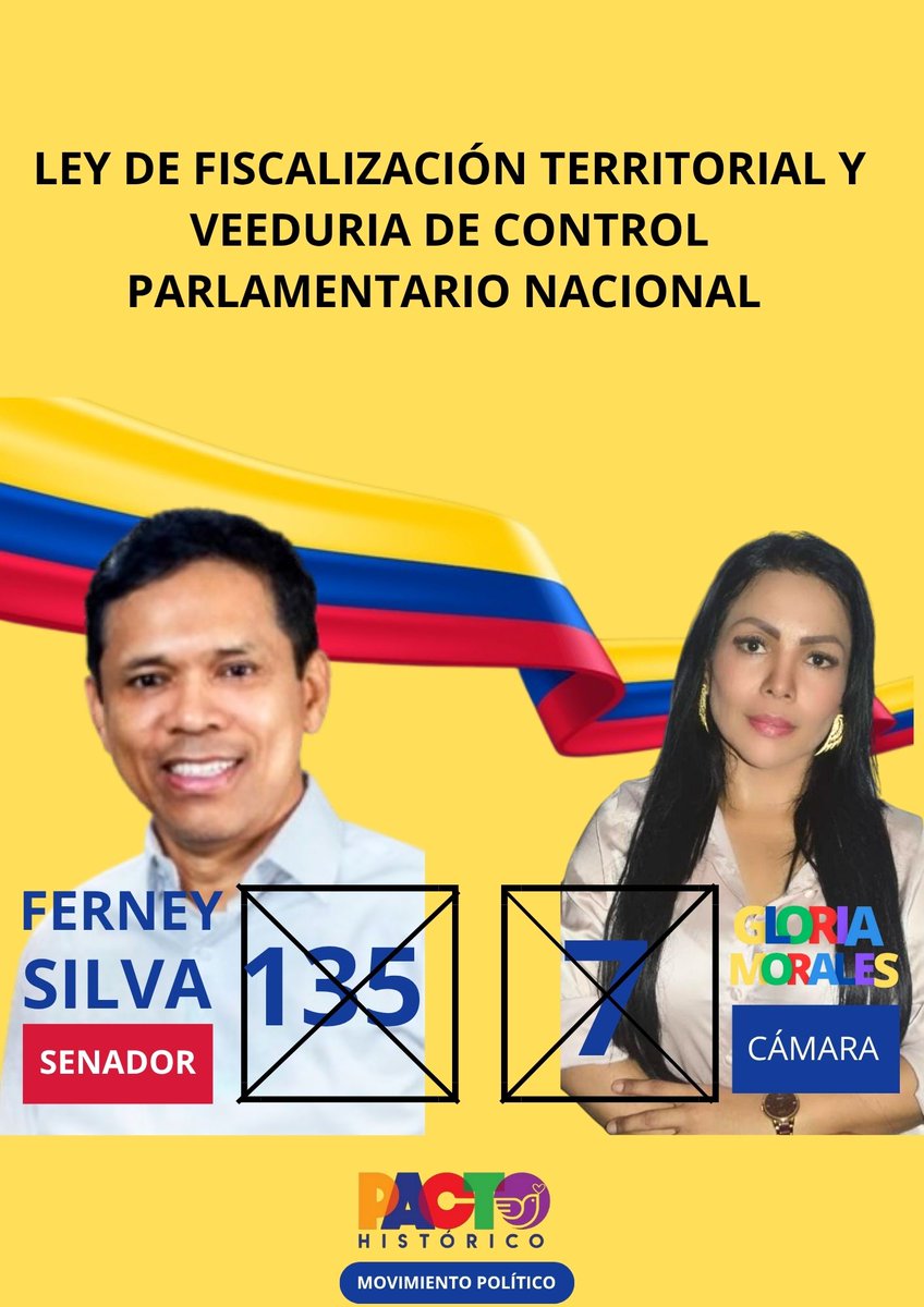 GomoSoto20's tweet photo. A todos les comparto mi propuesta legistiva princial qué impulsare como Representante a la Cámara por el Departamento del Magdalena junto a nuestro Senador @ferneysilvaid en el Congreso de la República.
#SomosPoderPopular
#PactoHistorico
#ConsultaPacto2025 https://t.co/n0pUUg7jYw