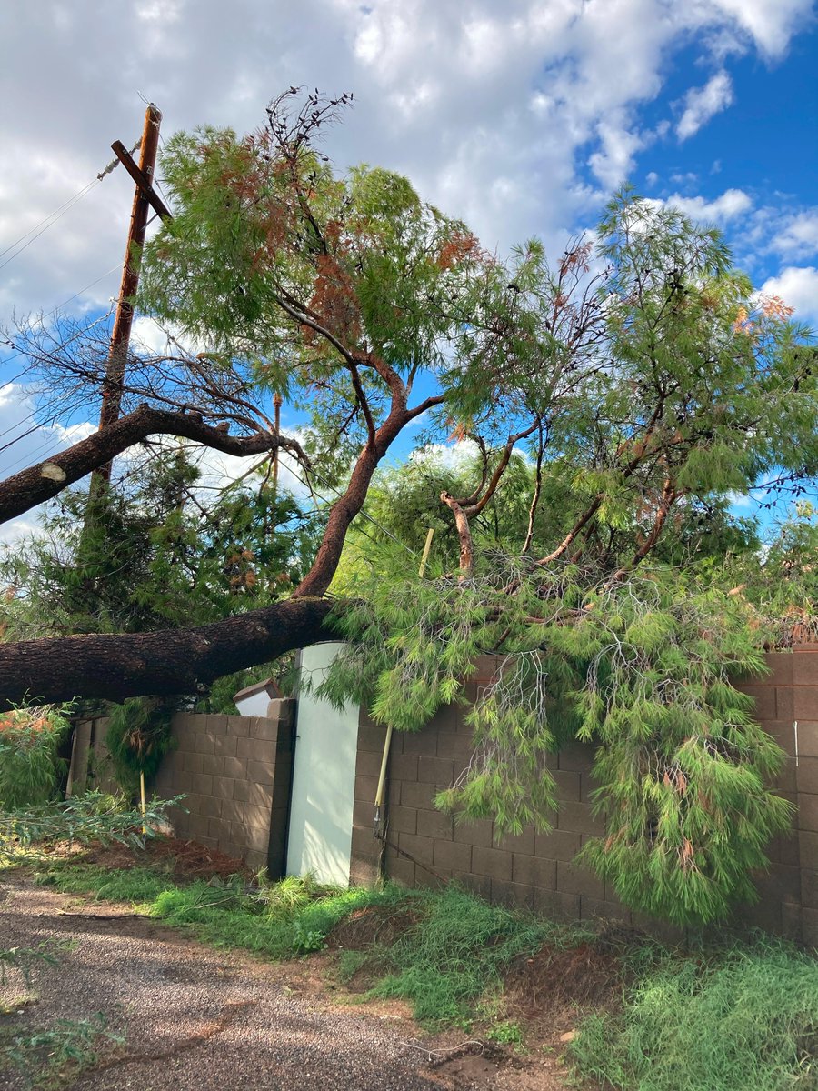 SRPconnect's tweet image. Our crews will continue working until power is fully restored across the Valley following this afternoon’s storms. We appreciate our customers’ patience as we work as safely and quickly as possible.
